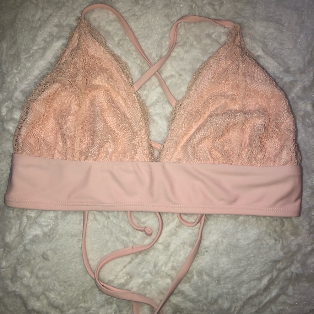 Baby pink swimsuit top